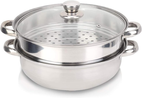 Vapore acciaio inox doppia - in,